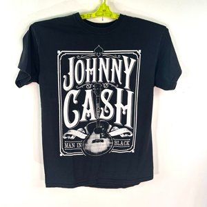 Johnny Cash T Shirt Adult Size Medium M Black Man In Black